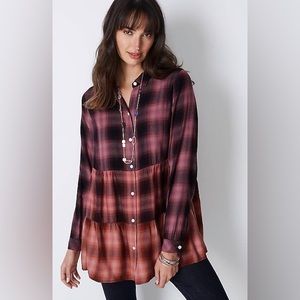 NWT J.Jill flannel button down